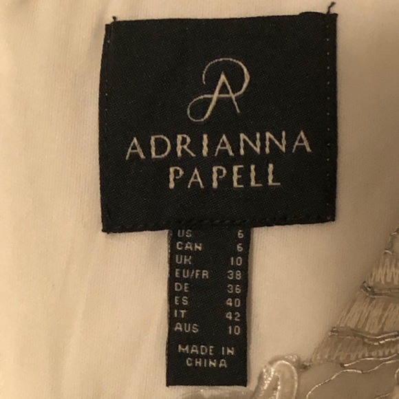 Adrianna Papell Metallic Soutache Dress Sz 6 & 8 - Picture 8 of 8